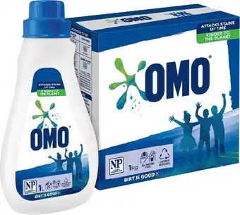 IGA OMO Front & Top Loader Laundry Powder 1kg or Liquid 1 Litre Selected Varieties offer