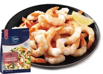 IGA Global Seafoods Cooked Tail On Prawn Cutlets 500g offer