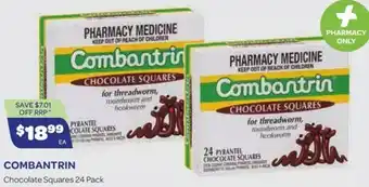 COMBANTRIN Chocolate Squares 24 Pack