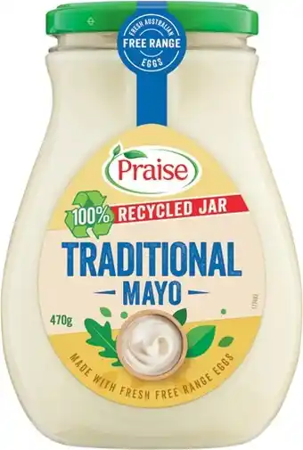 IGA Praise Traditional Mayo 470g offer
