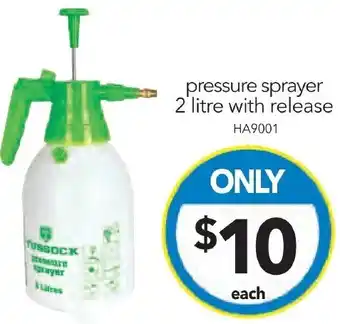 Cheap as Chips pressure sprayer 2 litre with release offer