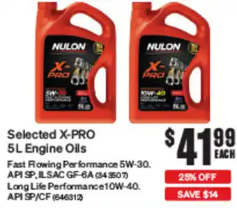 SuperCheap Auto Selected X-PRO 5L Engine Oils offer
