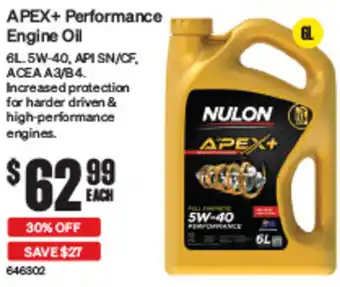 SuperCheap Auto APEX+ Performance Engine Oil offer