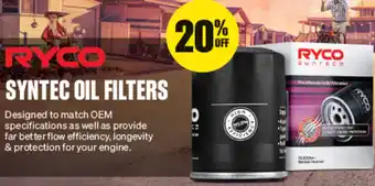 SuperCheap Auto RYCO SYNTEC OIL FILTERS offer