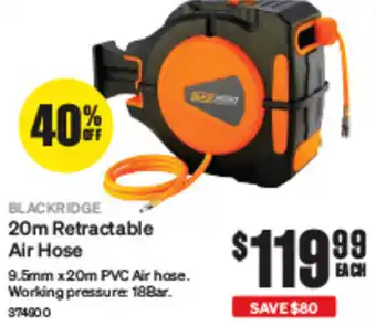 SuperCheap Auto BLACKRIDGE 20m Retractable Air Hose offer