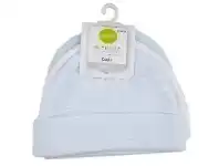 Baby Bunting Playette Preemie Caps Blue 3 Pack offer