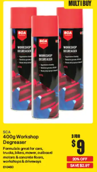 SuperCheap Auto SCA 400g Workshop Degreaser offer