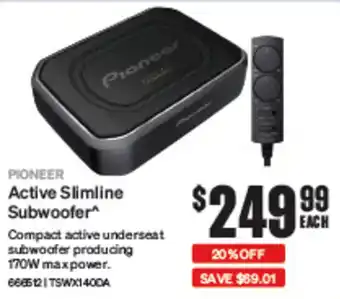 SuperCheap Auto PIONEER Active Slimline Subwoofer offer