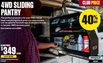 SuperCheap Auto 4WD SLIDING PANTRY offer