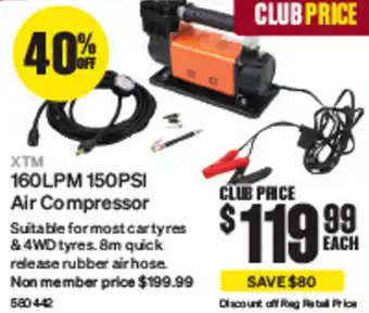 SuperCheap Auto XTM 160LPM 150PSI Air Compressor offer