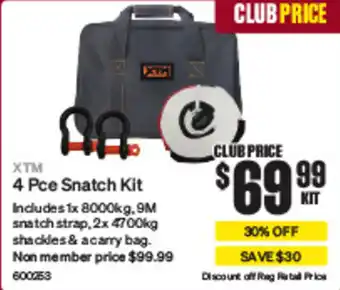 SuperCheap Auto XTM 4 Pce Snatch Kit offer