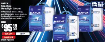 SuperCheap Auto NARVA Sapphire Headlight Globes offer