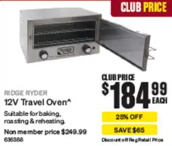 SuperCheap Auto RIDGE RYDER 12V Travel Oven offer