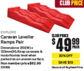 SuperCheap Auto EXPLORE Caravan Leveller Ramps Pair offer