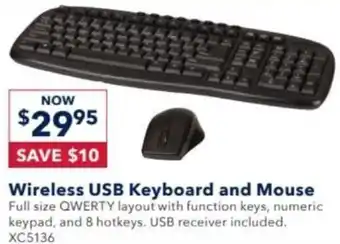 Jaycar Electronics Wireless USB Keyboard and Mouse offer