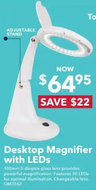 Desktop Magnifier with LEDs