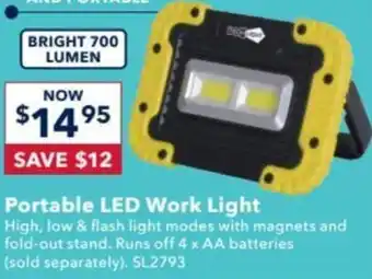 Jaycar Electronics Portable LED Work Light offer