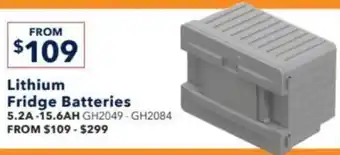 Jaycar Electronics Lithium Fridge Batteries offer