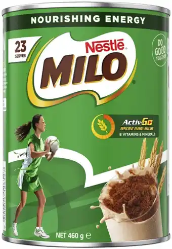 Coles Nestlé Milo 395g-460g offer