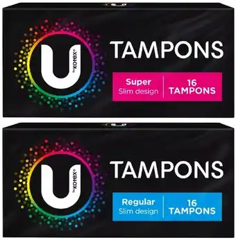 Coles U by Kotex Tampons Regular or Super 16 Pack offer