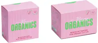 Coles Moxie Organic Cotton Regular Pads 10 Pack or Organic Cotton Regular Tampons 16 Pack offer
