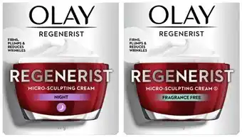 Coles Olay Regenerist Micro Sculpting Cream or Night Cream 48g-50g offer