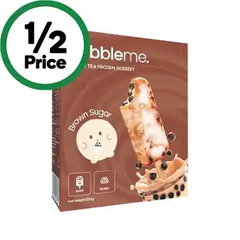 Woolworths Bubbleme Bubble Tea Icecream 320g Pk 4 offer