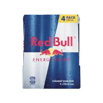 Woolworths Red Bull Energy Drink 4 x 250ml offer