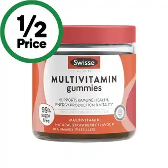 Woolworths Swisse Ultivite Multivitamin Gummies Pk 60 offer