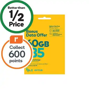 Woolworths Optus $35 Starter Kit‡ offer