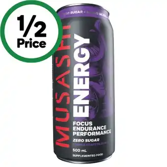 Woolworths Musashi Energy Drink 500ml offer