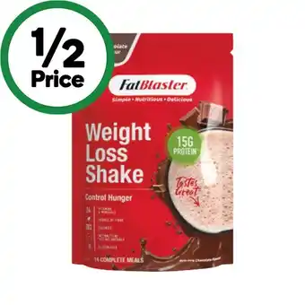 Woolworths Fat Blaster Chocolate Weight Loss Shake 465g offer