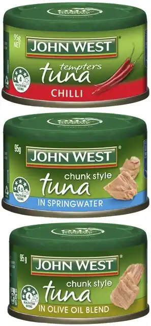 Coles John West Tuna Tempters 95g offer