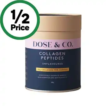 Woolworths DOSE & CO Pure Unflavored Collagen 200g offer
