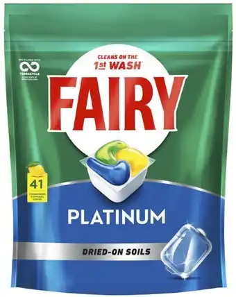 Coles Fairy Platinum Dishwashing Tablets 41 Pack offer