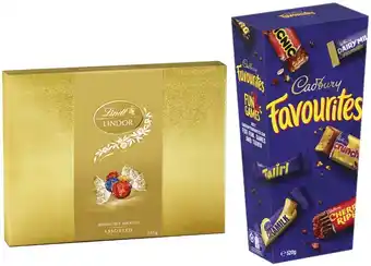 Coles Cadbury Favourites 520g or Lindt Lindor Gift Box 235g offer