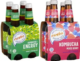 Coles Nexba Kombucha 4 Pack offer
