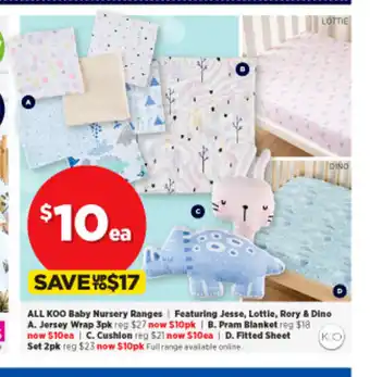 Spotlight All Koo Baby Nursery Ranges / Featuring Jesse, Rory & Dino - offer