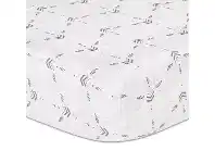 Baby Bunting The Peanut Shell Boho Cot Fitted Sheet Leaf offer
