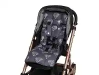 Baby Bunting Outlook Get Foiled Pram Liner Charcoal With Silver Diamonds offer