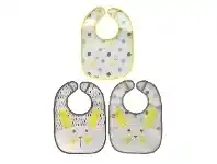 Baby Bunting Plum Easy Clean PEVA Bib Rabbit 3 Pack offer