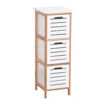 Mitre 10 Uperia 3 Tier Bamboo & MDF Drawer Storage Unit offer