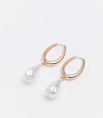 Target Gold Pearl Hoop Earrings offer
