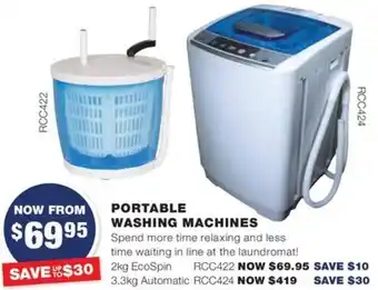 PORTABLE WASHING MACHINES