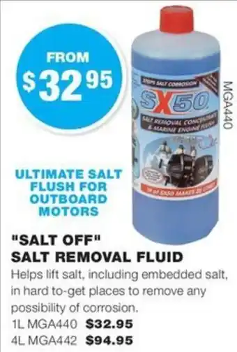 Road Tech Marine "SALT OFF" SALT REMOVAL FLUID offer