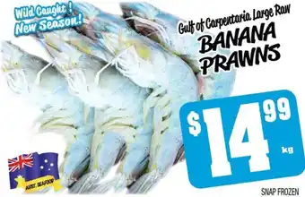 Farmer Jack's Gulf of Carpentaria Large Raw BANANA PRAWNS offer