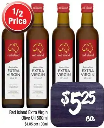 Farmer Jack's Red Island Extra Virgin Olive Oil 500ml offer