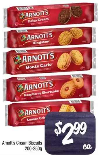 Farmer Jack's Arnott's Cream Biscuits 200-250g offer