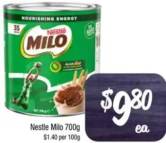Farmer Jack's Nestle Milo 700g offer