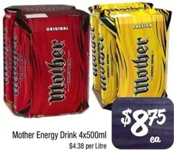Mother Energy Drink 4x500ml